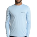 Camiseta Hurley Surf Manga Longa Sticker Masculina AZUL CLARO
