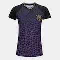 Camiseta Corinthians Coimbra Raglan Gola V Feminina NAO SE APLICA
