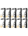 10x Suporte parede bicicleta vertical Absolute gancho fixo PRETO
