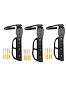 3x Suporte parede bicicleta vertical Absolute gancho fixo PRETO