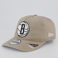 Boné Aba Reta New Era NBA Brooklyn Nets Nylon Unissex BEGE