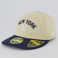 Boné Aba Reta New Era MLB New York Yankees Historic 5950 Unissex BEGE