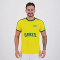 Camisa Brasil Dry Basic Masculina AMARELO