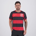 Camisa Do Flamengo Bench Raglan Masculina PRETO