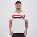 Camisa Do São Paulo Bench Raglan Masculina BRANCO