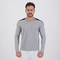 Camiseta Topper Performance Poliamida Manga Longa Masculina CINZA