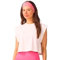 Camiseta Cropped Alto Giro Pima Logo Relevo Feminino BRANCO