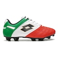 Chuteira de Campo Masculina Lotto Stadio Potenza Gold B500 VERMELHO/VERDE ESC