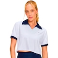 Camiseta Cropped Alto Giro Piquet Feminino BRANCO