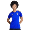 Camiseta adidas Seleção Italiana 26 Feminina AZUL