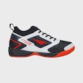 Chuteira Futsal Infantil Penalty Evolution Player Locker BRANCO/CINZA