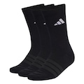 Kit Meia adidas Essentials Crew Unissex 3 Pares PRETO/BRANCO