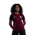 Camiseta Corinthians Nike 2026 Treino Feminina VINHO/LARANJA