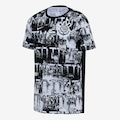 Camiseta Corinthians Nike 2026 Pré-Jogo Infantil PRETO/BRANCO
