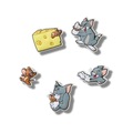 Jibbitz™ Tom and Jerry Pack com 5 Peças BRANCO