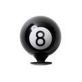 Jibbitz™ Bola 8 3D BRANCO