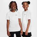 Camiseta Nike Dri-FIT Swoosh Infantil BRANCO/PRETO