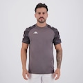 Camiseta Kappa Raglany Masculina CINZA