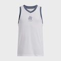 Regata de Basquete Under Armour Curry Replica Tank Infantil BRANCO