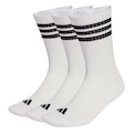 Kit Meia adidas 3 Stripes Essentials - 3 Pares BRANCO/PRETO