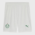 Calção Puma Palmeiras I 2025 Jogador Masculino BRANCO