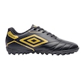 Chuteira Society Infantil Umbro Manchester Jr PRETO/OURO