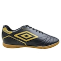 Chuteira Futsal Infantil Umbro Manchester Jr PRETO/OURO