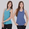 Camiseta Regata Area Bio New Bio - 2 unidades - Feminina AZUL