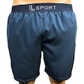 Short Lupo Fit Confort Bolso Com Ziper Masculino AZUL ESCURO