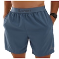 Short Lupo Fit Confort Bolso Com Ziper Masculino AZUL CLARO