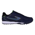 Chuteira de Futsal Masculina Topper Letra IV Com Amortecedor AZUL/VERDE