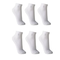 Lupo Meia 3223 Kit 6 Pares Cano Curto Tamanho 45-48 BRANCO