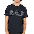 Camiseta Quiksilver Big Block Masculina AZUL ESCURO