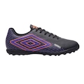 Chuteira Society Adulto Umbro Football PRETO/ROXO