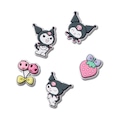 Kit Jibbitz Crocs Sanrio Kuromi Pack com 5 Peças BRANCO
