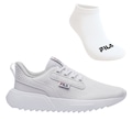 Kit Tênis Feminino Fila Freestyle Ii + Meia BRANCO