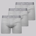Kit de 3 Cuecas Boxer Lupo Anatomic Shape Masculina CINZA