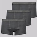 Kit de 3 Cuecas Lupo Algodão Com Elastano Masculino CINZA