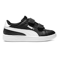 Tênis Puma Smash 3.0 Infantil PRETO/BRANCO