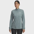 Blusão de Moletom de Treino Under Armour Tech 1/2 Zip Twist Feminino AZUL