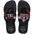 Chinelo Havaianas Top Times São Paulo PRETO/BRANCO