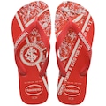 Chinelo Havaianas Top Times Internacional Adulto BRANCO/VERMELHO
