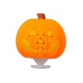 Jibbitz Crocs Jack O Lanterna com Led BRANCO