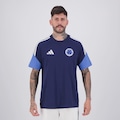 Camiseta do Cruzeiro Concentração 26/27 Adidas Masculina AZUL ESCURO
