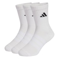 Meia adidas Esportiva Acolchoada 3 Pares - Unissex BRANCO/PRETO