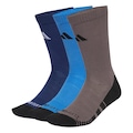 Meia adidas Acolchoadas Performance Climacool 3 Pares - Unissex AZUL