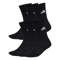 Meia adidas Acolchoadas Unissex - 6 Pares PRETO