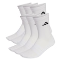 Meia adidas Acolchoadas Unissex - 6 Pares BRANCO/PRETO