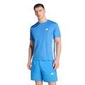Camiseta adidas Workout Essentials Base Três Listras Masculina AZUL