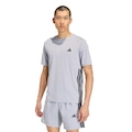 Camiseta adidas Workout Essentials Base Três Listras Masculina PRATA/PRETO